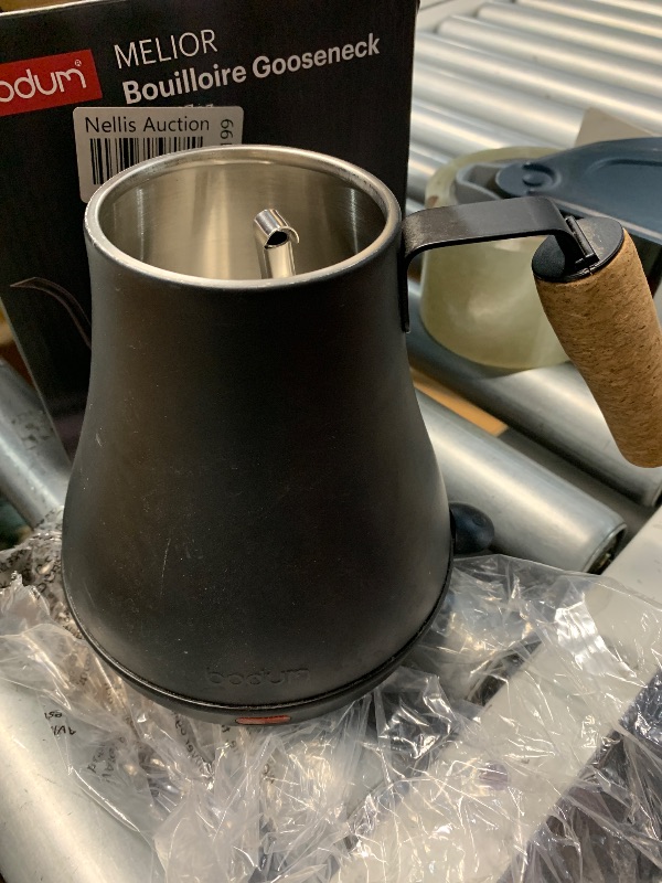 Photo 1 of (see all images) Bodum 27oz Bistro Gooseneck Electric Water Kettle, Pour Over Coffee & Tea, Stainless Steel, Matte Black