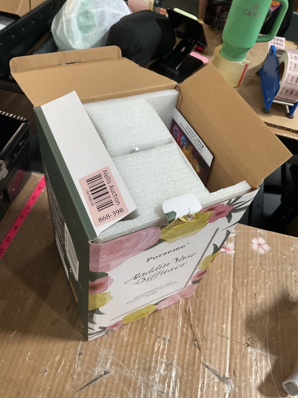 Photo 1 of Porseme 280ml Essential Oil Diffuser Glass Color Changing Aroma Air Diffusers Aromatherapy Ultrasonic Cool Mist Humidifier 7 Running Hours Waterless Auto-Off for Sleeping, Yoga, Office, Spa (Desert)