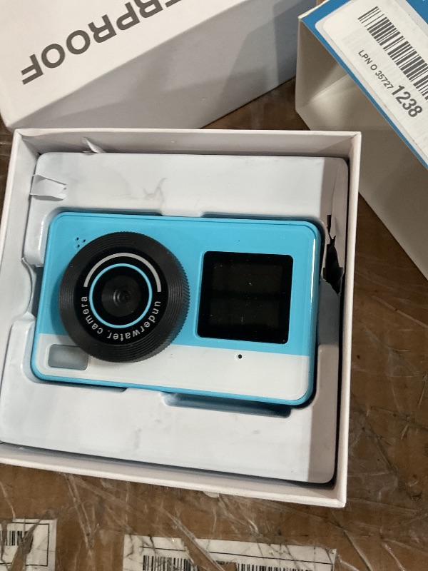Photo 1 of (POWER TESTED) (Mafiti Underwater Camera 10FT Waterproof Camera Snorkeling, Compact Floatable Digital Camera for Kids Teenagers Adults, Surfing Swimming and Kayaking, Blue