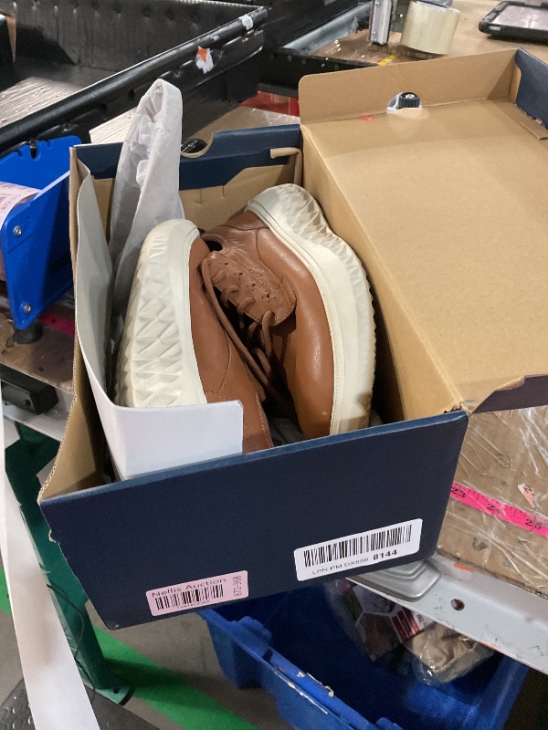 Photo 1 of (SIZE 10) (SIGNS OF USE) Cole Haan Men's Zerogrand Work from Anywhere Plain Toe Oxford, British Tan/White Cap Grey, 10