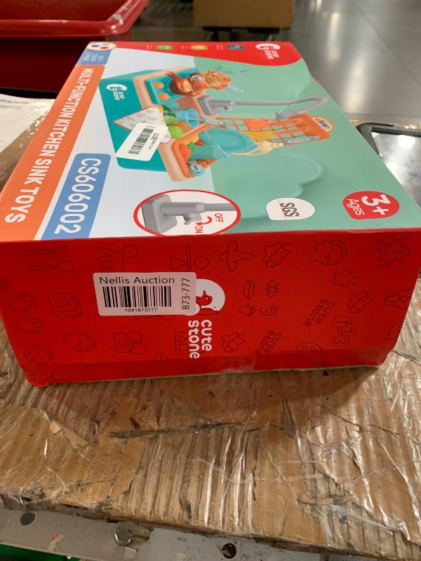 Photo 1 of ***(MISSING PARTS/ NOT A COMPLETE SET)***CUTE STONE Play Kitchen Sink Toys with Upgraded Real Faucet, Play Cooking Stove, Cookware Pot and Pan,Play Food, Color Changing Dishes Accessories for Boys Girls Toddlers