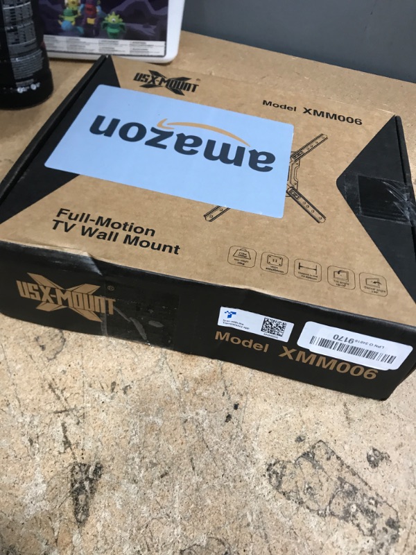 Photo 1 of USX MOUNT UL Listed Full Motion TV Mount, Swivel Articulating Tilt TV Wall Mount for 26-55Inch LED, 4K, Wall Mount Bracket with VESA 400x400mm Up to 77lbs, Perfect Center Design -XMM006-1