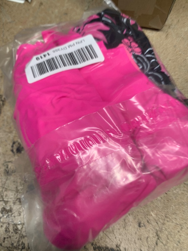 Photo 1 of Aqua Eve Two Piece Women's Tankini Swimsuits Blouson Swim Tank Top with Shorts Modest Bathing Suits Pink Floral L