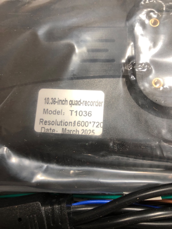 Photo 1 of RV Backup Camera System with Carplay, 10.36" Touch Quad Split Monitor + 1080P 4 Camera System with Android Auto Mirror Link FM DVR Recording Night Vision Waterproof for RV Trailer Camper Tractor Truck