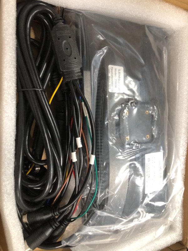 Photo 1 of RV Backup Camera System with Carplay, 10.36" Touch Quad Split Monitor + 1080P 4 Camera System with Android Auto Mirror Link FM DVR Recording Night Vision Waterproof for RV Trailer Camper Tractor Truck