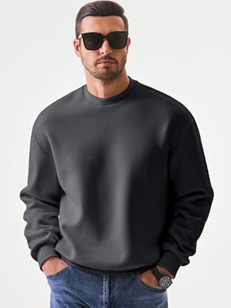 Photo 1 of ***SEE NOTES*** 
JMIERR Men's Casual Long Sleeves Crewneck Sweatshirts Cotton Pullover Sweatshirt for Men size: 2XL
