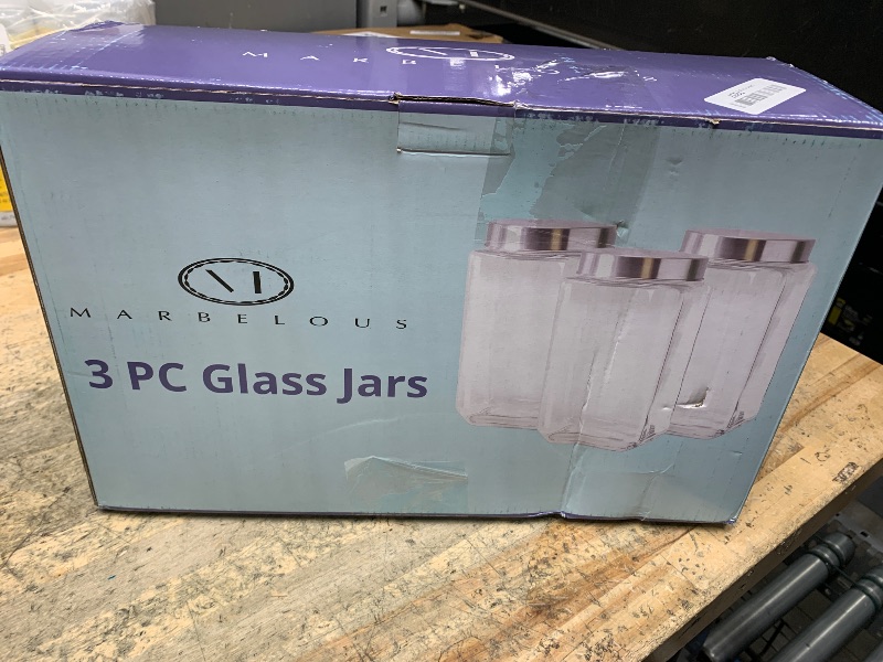 Photo 1 of  GLASS JARS 3 PCS
