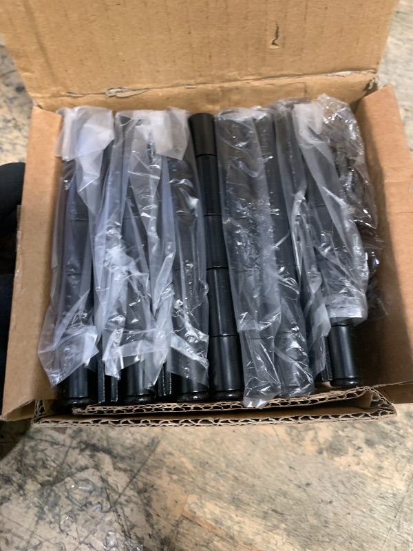 Photo 1 of 10-Pack 4-Inch x 4-Inch Interior Door Hinges with Square Corners, Matte Black, Heavy Duty Steel Construction, Left- or Right-Handed – Design House, 188995