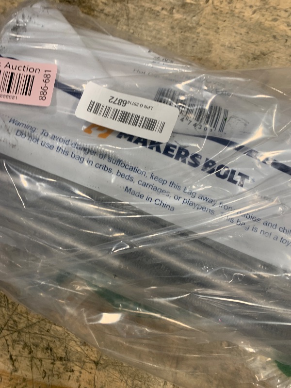 Photo 1 of 1/2" x 12" (25 Pack) Galvanized Carriage Bolt Kit Grade 307A Includes 1/2" USS Flat Washers (25 pcs) and 1/2"-13 Hex Nuts (25 pcs), Hot Dip Galvanized for Exterior Use by Makers Bolt