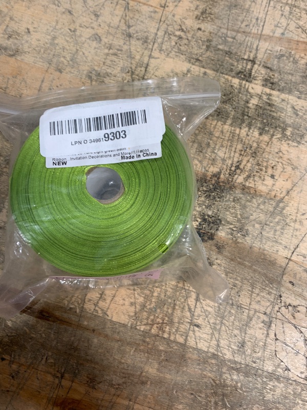 Photo 1 of 1-1/2 inches 50 Yard Light Green Satin Ribbon for Gift Wrapping, Wedding, Crafts, Christmas,Easter, Floral, Hair, Invitation Decorations and More
