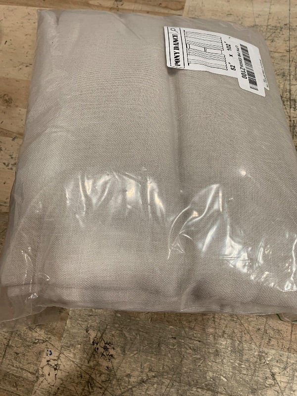 Photo 1 of 100% Blackout Linen Curtains 102 Inches Long 2 Panels for Bedroom Back Tab Pinch Pleated Black Out Curtain Neutral Cream Noise Cancelling Light Blocking Window Curtains 102 Inch Length,Ivory