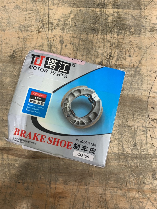 Photo 1 of Alpha Rider Brake Shoes Water Grooved Front or Rear For Honda Z 50 QA50 QA C CL CT 70 CT70 CT70H (Pack of 2)