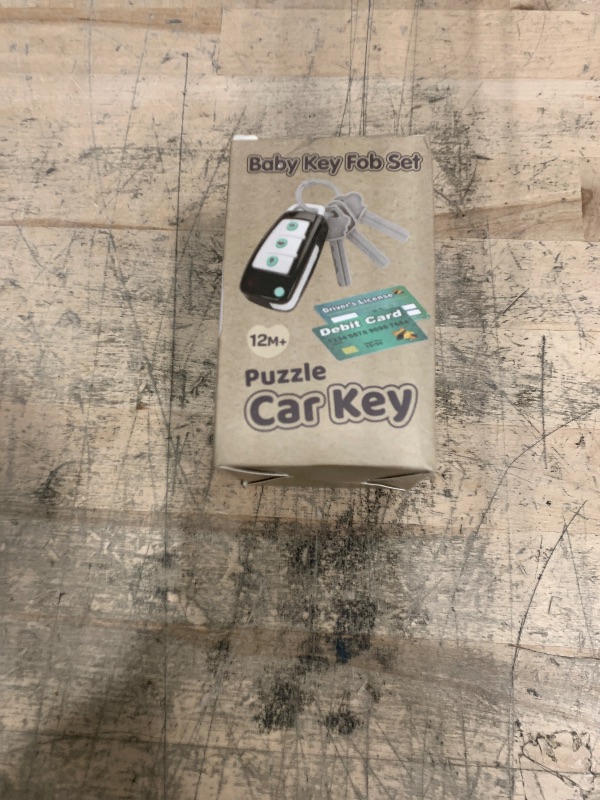 Photo 1 of Car Key Playset, Remote Car Key Toy with Light and Sounds, Pretend Play Keys with Cards for Boys and Girls, Travel Toys for Toddlers, Babies (Black)