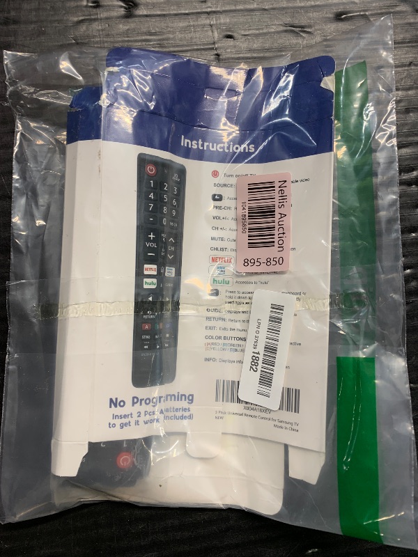 Photo 1 of  Remote for All Samsung TV Remote, Replacement Compatible with All Samsung Smart TVs, LCD, LED, 3D, HDTV, Series TVs