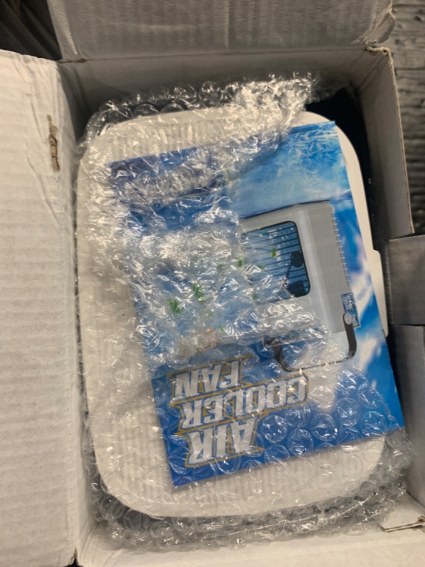 Photo 1 of (MISSING POWER CABLE) Portable Air Conditioners, 3 Wind Speeds & 7 LED Lights Evaporative Personal Air Cooler, 4 in 1 Portable AC with 650 mL Large Water Tank, Mini Air Conditioner for Bedroom/Car/Home/Camping/Room