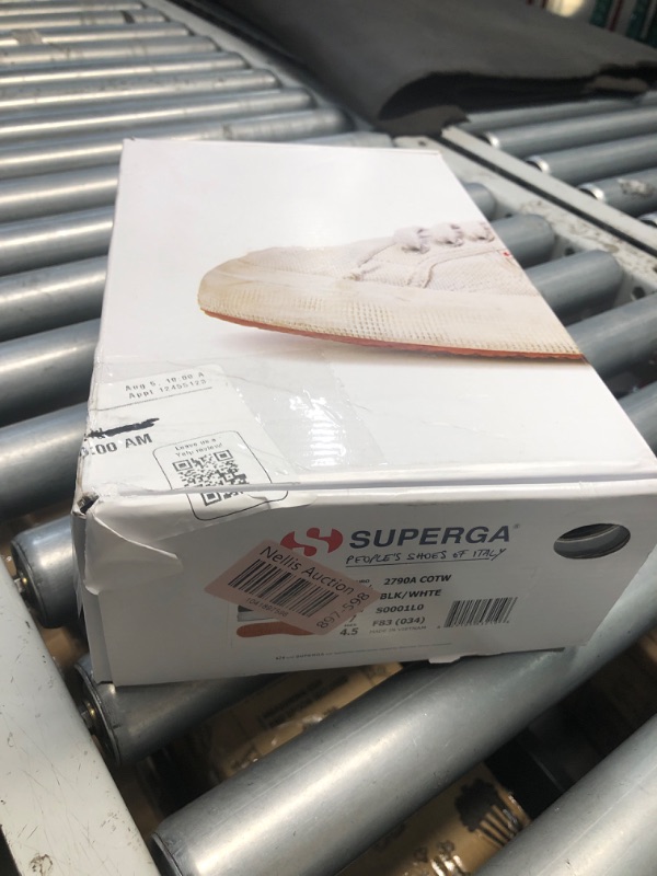 Photo 1 of (size 7) (used/fair) Superga womens 2790 Acotw Platform Fashion Sneaker, Black/White, 7 US