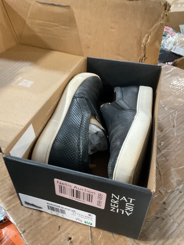 Photo 1 of (major use) Naturalizer Womens Marianne Sneaker Black Leather 7.5 W