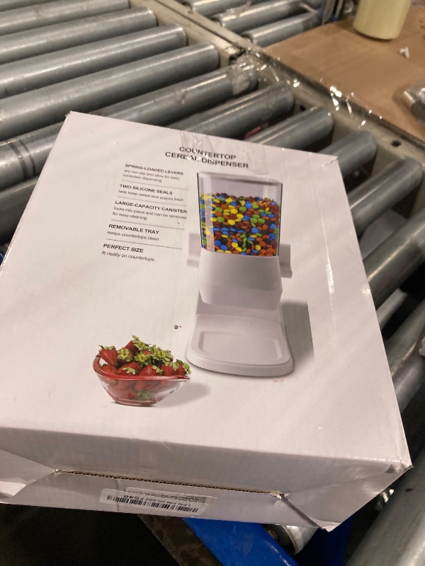 Photo 1 of **MISSING LID**Cereal Dispenser Countertop Air Tight Cereal Containers Storage for Pantry Organizers and Storage Candy Snack Organizer Dry Food Storage Container with Lid for Kitchen Organization Oatmeal Nut Granola