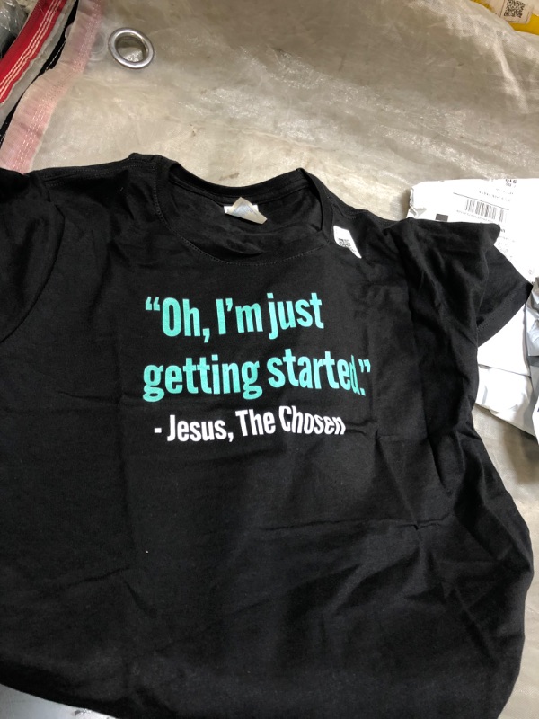 Photo 1 of "Oh I'm Just Getting Started." Jesus The Chosen Faith T-Shirt MEDIUM
