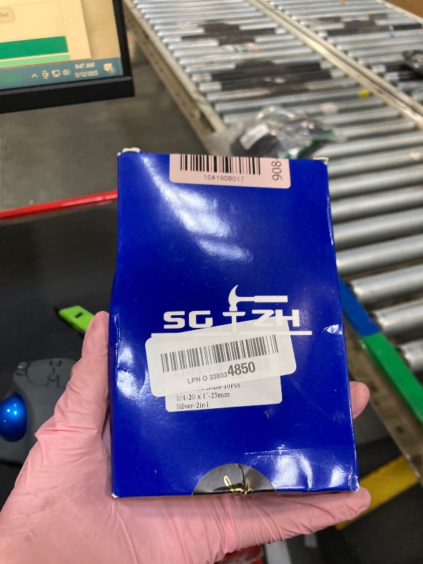 Photo 1 of 1/4-20 x 1 Inch 10Pcs Flat Head Hex Socket Cap Screws Bolts Barrel Nuts Kit, 304 Stainless Steel 18-8, Full Thread by SG TZH (with Hex Spanner)