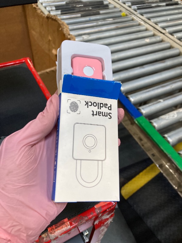 Photo 1 of Pothunder Fingerprint Padlock, Smart Padlock, Locker Lock, Combination Lock, Fingerprint Lock with APP Unlock, USB Rechargeable, Suitable for Gym Locker, Door, Locker(Pink). 