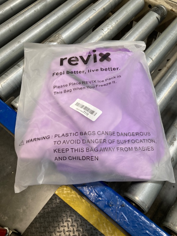 Photo 1 of REVIX Extra-Large Back Ice Pack, Reusable Gel Cold Compress Wrap for Full Back Relief, Ideal for Muscle Pain, Tiredness, Recovery, and Sore Muscles – Adjustable Straps, Purple