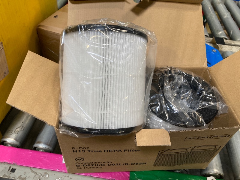Photo 1 of 2 Pack B-D02L Replacement Filter Compatible with MOOKA B-D02L&M05 Air Purifiers and VEWIOR B-D02U & Tailulu D10 Air Purifi-er,H13 True HEPA Filter for MOOKA Air Purifier Replacement Filter B-D02