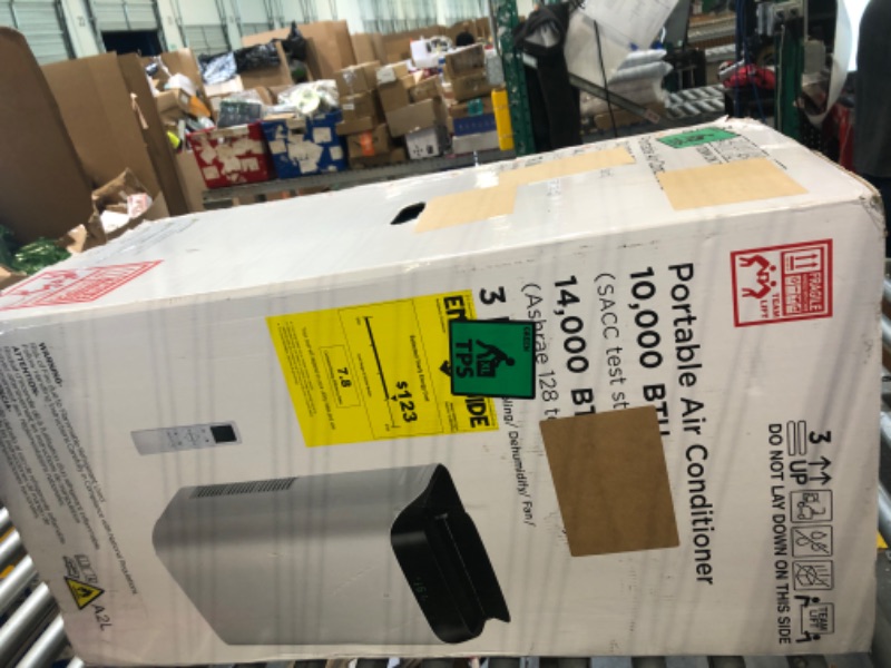 Photo 1 of 14,000 BTU Portable Air Conditioner Cools Up to 700 Sq.Ft, 3-IN-1 Energy Efficient Portable AC Unit with Remote Control & Installation Kits for Large Room, Campervan, Office, Temporary Space