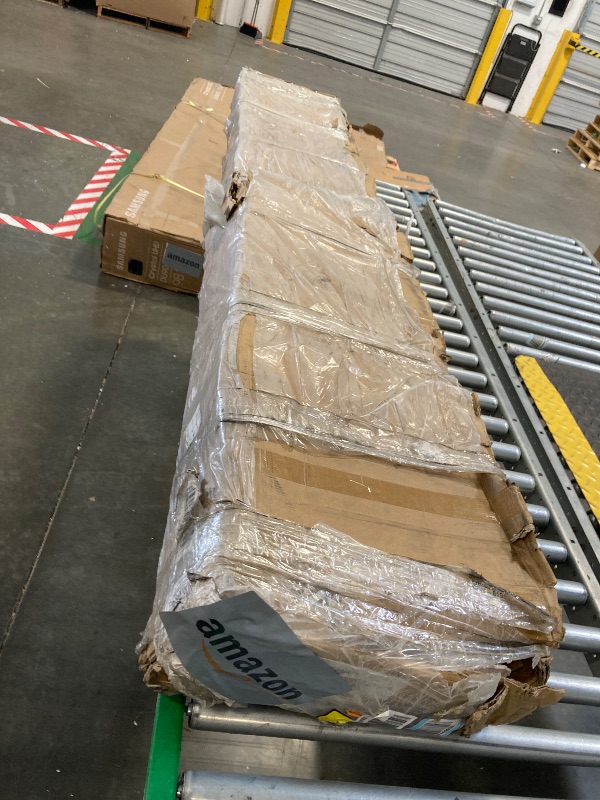 Photo 1 of Fredbeck 42in x 84in White Glass Barn Door with 7FT 84inch Sliding Door Hardware Kit Included & Handle,PVC Surface,Need to Assembly,Water-Proof,Fit 38in-41in Opening