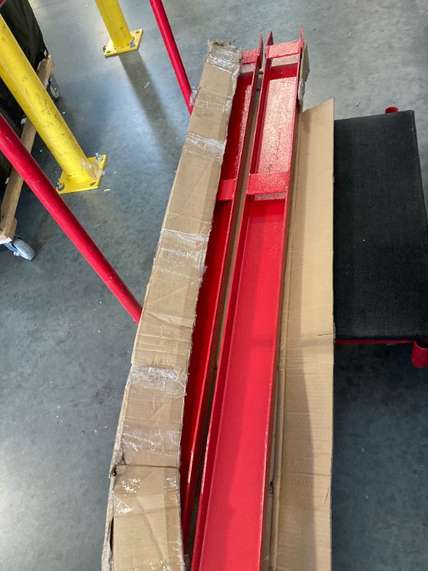 Photo 1 of Forklift Extensions, 72 Inch Fork Extensions 4.5 Inch Width, 1 Pair Heavy Duty Fork Extensions with Pins for Forklifts Truck