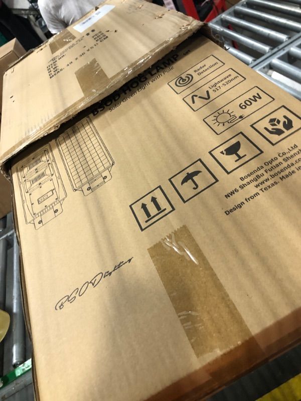 Photo 1 of BSOD Hog Light, Solar Green Lights for Hunting Deer Hog Pig Activated Feeder Accessories Night Reaction Motion Lamp Eq300W (Hog Light with Pole)