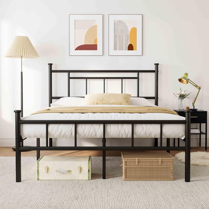 Photo 1 of Amazon Basics Twin Daybed and Trundle Bed Frame Set, Easy Assembly, Space Saving, Steel Slat Support, Black, 77.3 x 40 x 35.4 in
