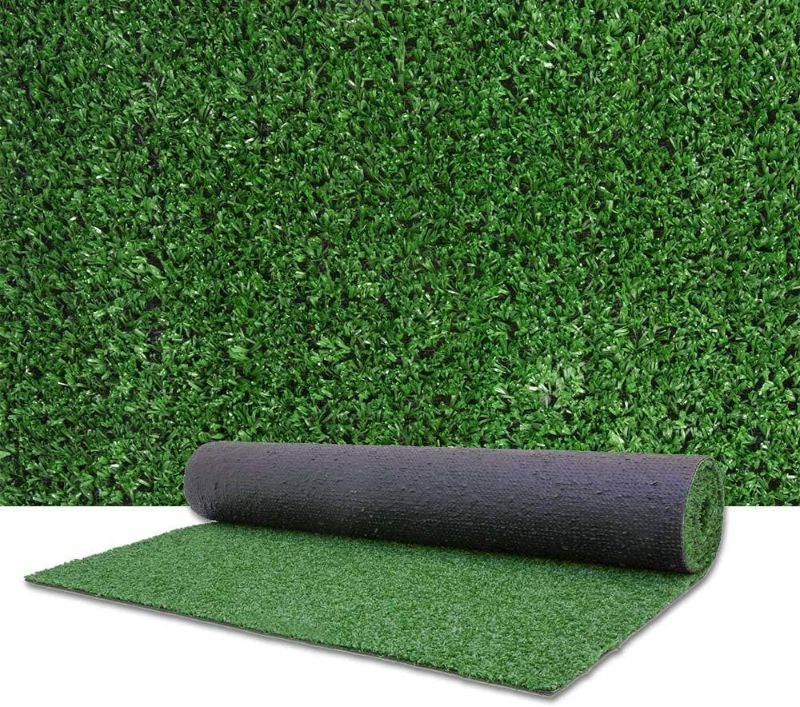 Photo 1 of Artificial Grass Turf Lawn-4 Feet x 13 Feet, 0.4" Indoor Outdoor Rug Synthetic Grass Mat Fake Grass
