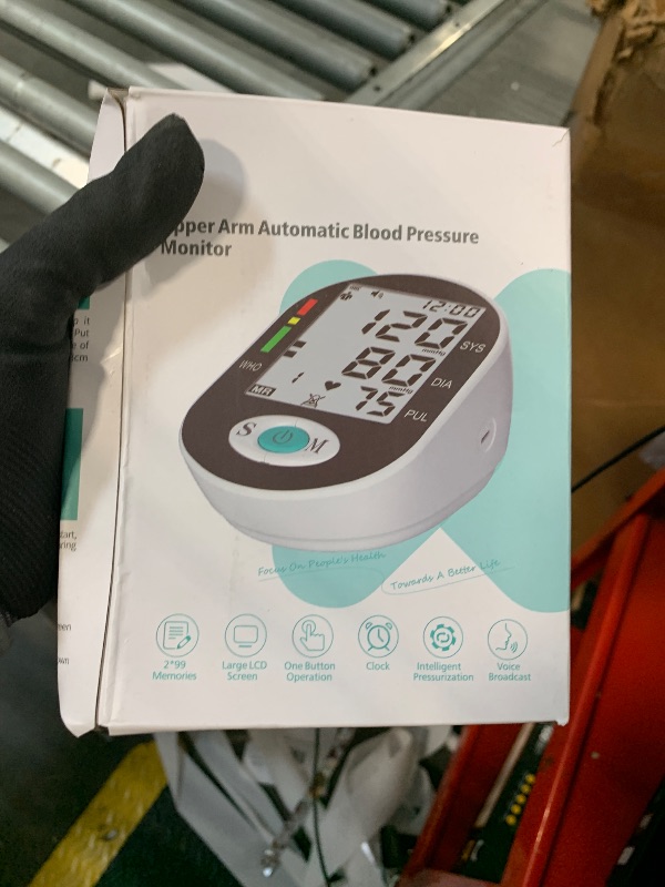Photo 1 of Blood Pressure Monitors, Bp Monitor - Blood Pressure Machine Large Cuff Blood Pressure Monitor Upper Arm Cuff 8.7''-17.3'', Large Screen, 2 Users Total 198 Memories