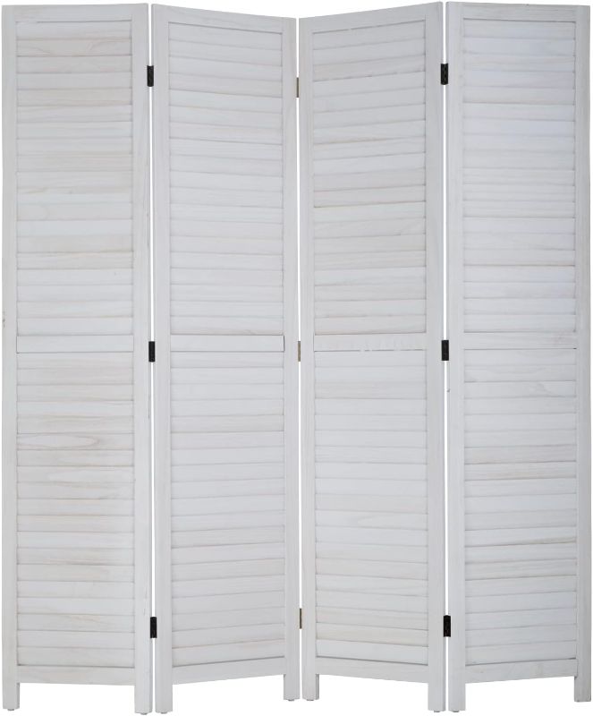 Photo 1 of  white folding room divider *** similar stock photo not exact***
