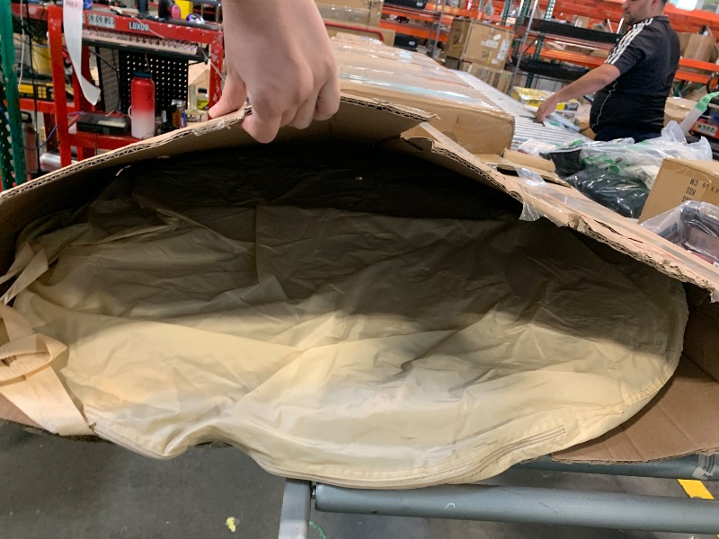 Photo 1 of Alvantor Pop Up Bubble Tent - 12’ x 12’ Instant Igloo Tent - 8-10 Person Screen House for Patios - Large Oversize Weather Proof Pod - Cold Protection Camping Tent - Beige