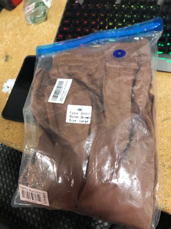 Photo 1 of Ushdele Womens Sweatpants Wide Leg Pants Workout Casual Pants Comfy Yoga Straight Legged Brown Pants with Pockets, Medium... 