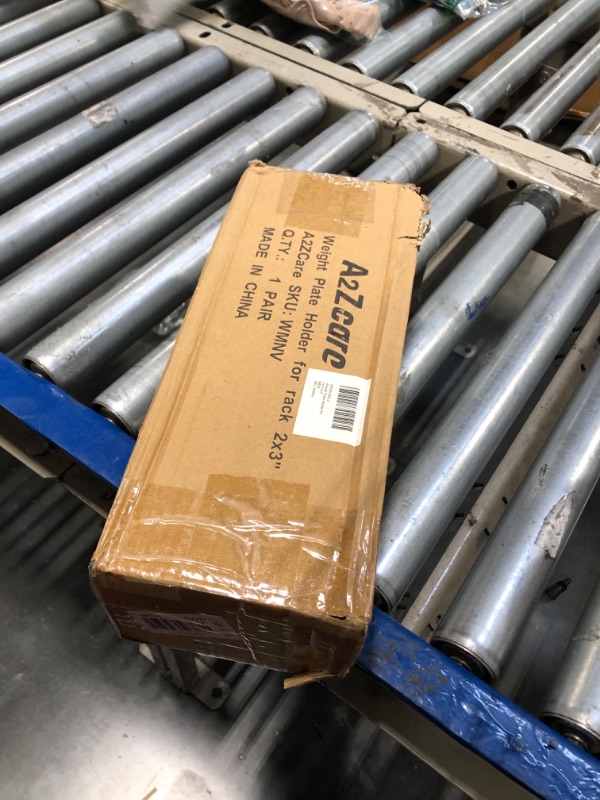 Photo 1 of A2ZCARE Weight Plate Holder - Attachment Power Cage Rack for Power Rack - Weight Plates Storage Fit 2-inch Olympic Weight Plates (Weight Plate Holder for Rack 3x2 (inch) - Pair)