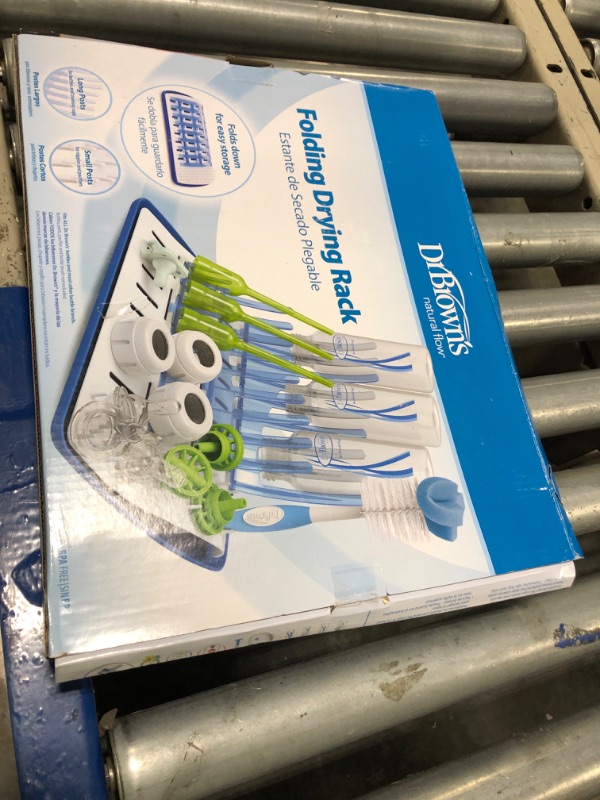 Photo 1 of Dr. Brown's Folding Baby Bottle Drying Rack with Bottle & Dish Soap for Baby Bottles and Baby Accessories, Plant-Derived, Fragrance-Free