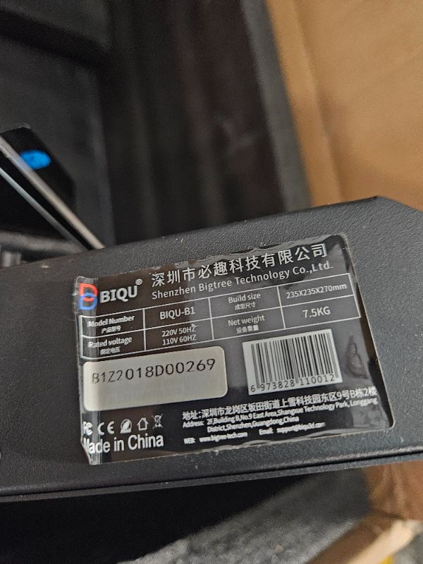 Photo 1 of BIQU B1 3D Printer with 3.5 Inch Touch Screen 32Bit Motherboard Full Metal 235*235*270mm High Precision Printer 3D VS Ender-3 V2
