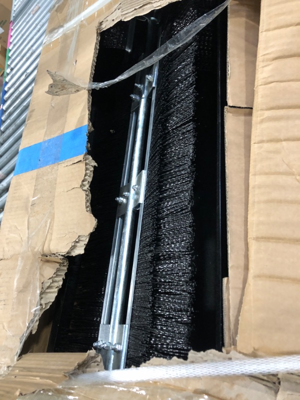 Photo 1 of Tow Behind Lawn Sweeper 48 Inch, 26 Cu. Ft Large Capacity Heavy Duty Leaf & Grass Collector with Adjustable Sweeping Height, Dumping Rope Design for Picking Up Debris and Grass