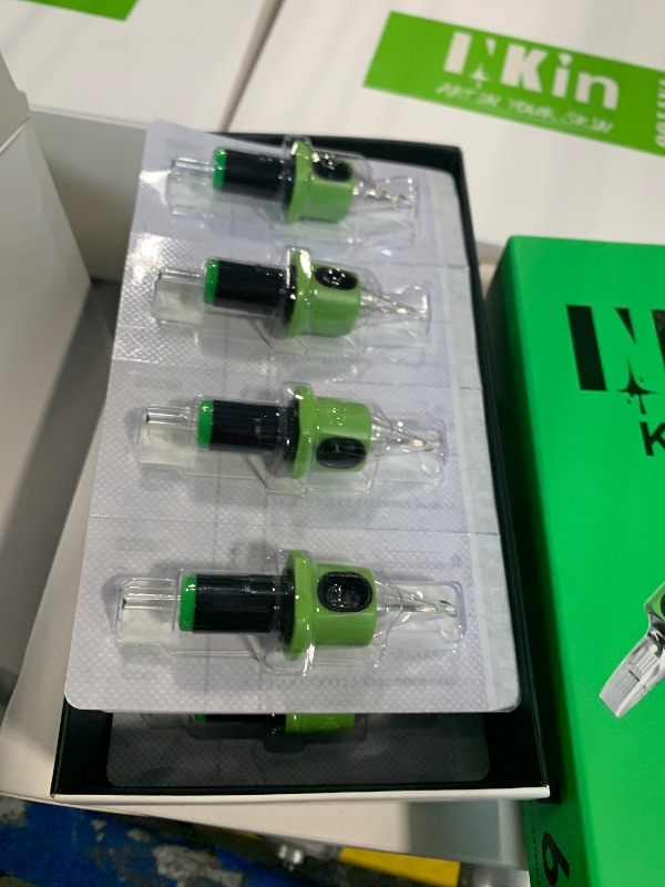 Photo 1 of  Tattoo Cartridge Needles, Professional Tattoo Needles With Re-Define Precision #12 Standard 0.35mm Round Liner 9RL, Upgraded Design Durable Needle Cartridges for Tattooing 