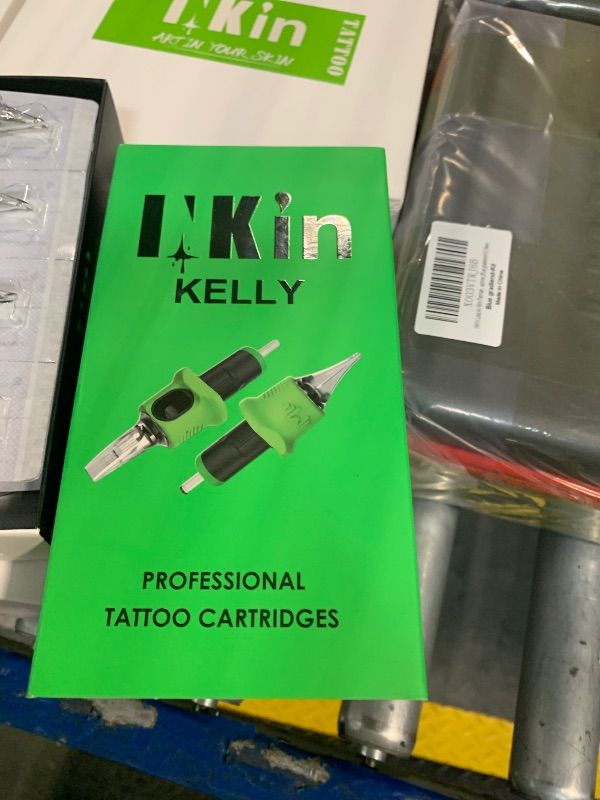 Photo 1 of  Tattoo Cartridge Needles, Professional Tattoo Needles With Re-Define Precision #12 Standard 0.35mm Round Liner 9RL, Upgraded Design Durable Needle Cartridges for Tattooing 