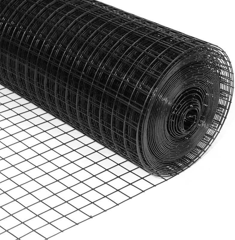 Photo 1 of 
24'' x 50' 1inch Hardware Cloth 16 Gauge Black Vinyl Coated Welded Fence Mesh for Home and Garden Fence and Home Improvement Project (24'...