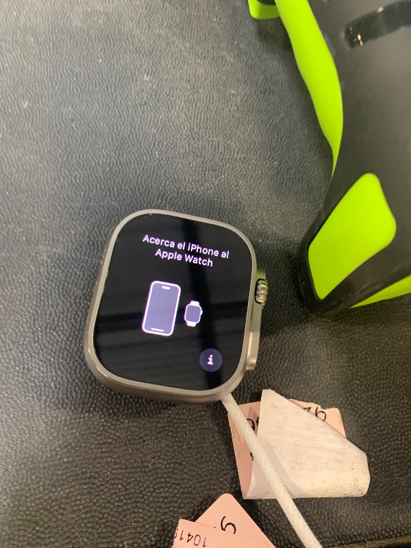 Photo 1 of **LOCKED**Apple Watch Ultra 2 [GPS + Cellular 49mm] Smartwatch with Rugged Titanium Case & Olive Alpine Loop Medium. Fitness Tracker, Precision GPS, Action Button, Extra-Long Battery Life