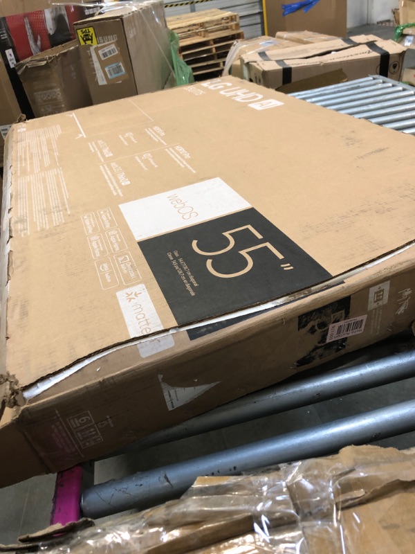 Photo 1 of **NO POWER CORD***LG 55-Inch Class UT75 Series LED Smart TV 4K Processor Flat Screen AI-Powered with Alexa Built-in (55UT7570PUB, 2024)