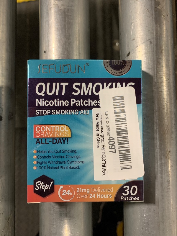 Photo 1 of 21mg Quit Smoking Patches,Step 1 Stop Smoking Aids Patches,30 Count Transdermal System Patch,Quit Smoking Stickers That Work with 2 Weeks,Easy and Effective Help to Quit That Work