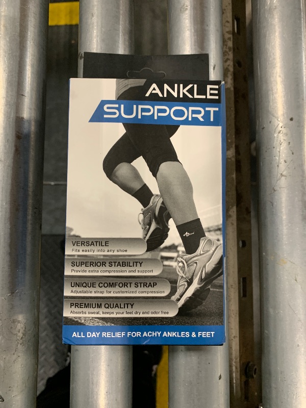 Photo 1 of ABIRAM Foot Sleeve (Pair) with Compression Wrap, Ankle Brace For Arch, Ankle Support, Football, Basketball, Volleyball, Running, For Sprained Foot, Tendonitis, Plantar Fasciitis