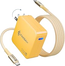 Photo 1 of  BLOCK ONLY 100W USB C Charger GaN Foldable Compact Wall Fast Charger for MacBook Pro MacBook Air, Dell XPS, iPhone 16 15 Series, Samsung Galaxy, iPad Pro and All USB-C Devices,