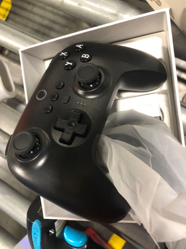 Photo 1 of 8Bitdo Ultimate Bluetooth Controller with Charging Dock, Wireless Pro Controller with Hall Effect Sensing Joystick, Compatible with Switch, Windows and Steam Deck (Black)